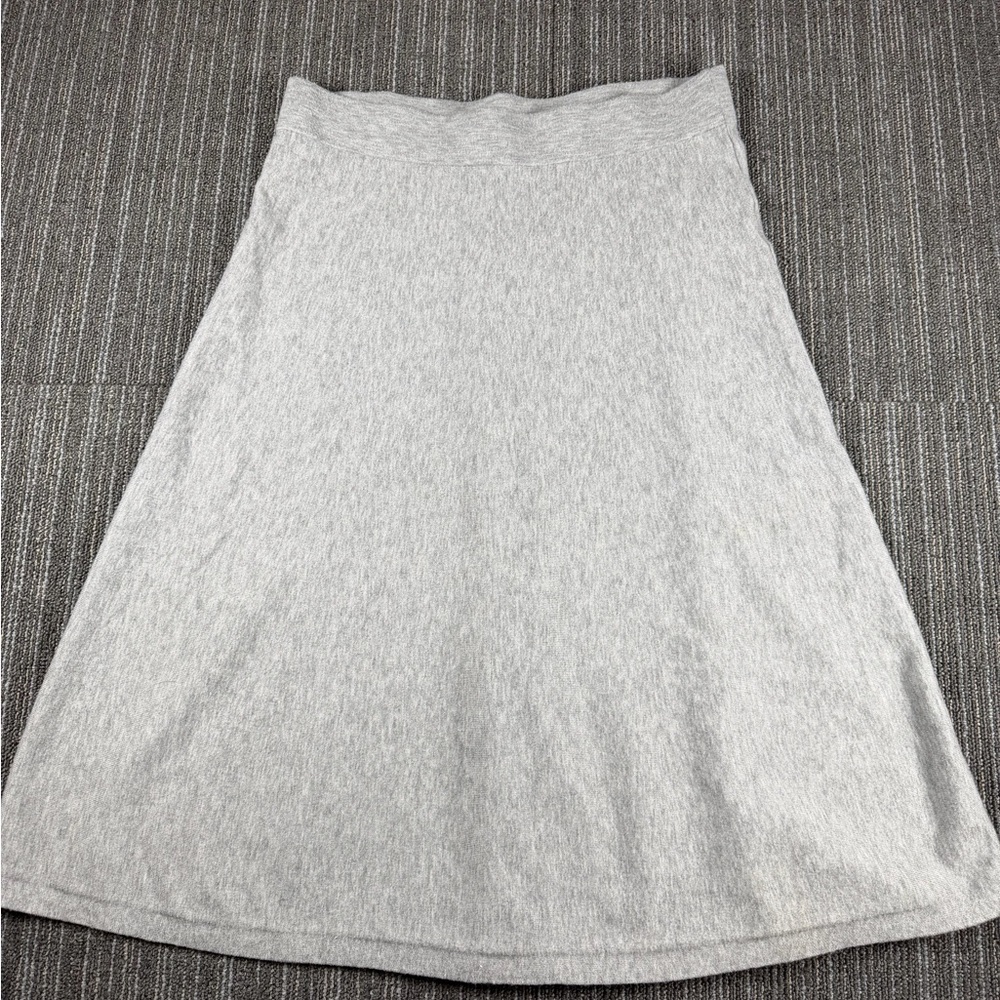 Ann Taylor Light Gray A-Line Skirt